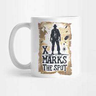 X Marks the Spot - Map - Quote - Indy Mug